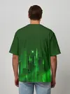 Мужская футболка оверсайз / Зеленый город