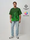 Мужская футболка оверсайз / Зеленый город