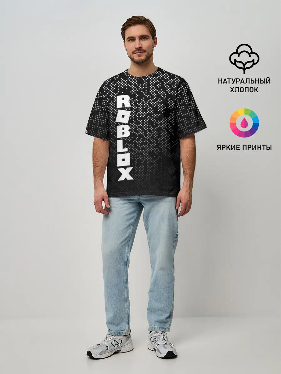 Мужская футболка оверсайз / Roblox