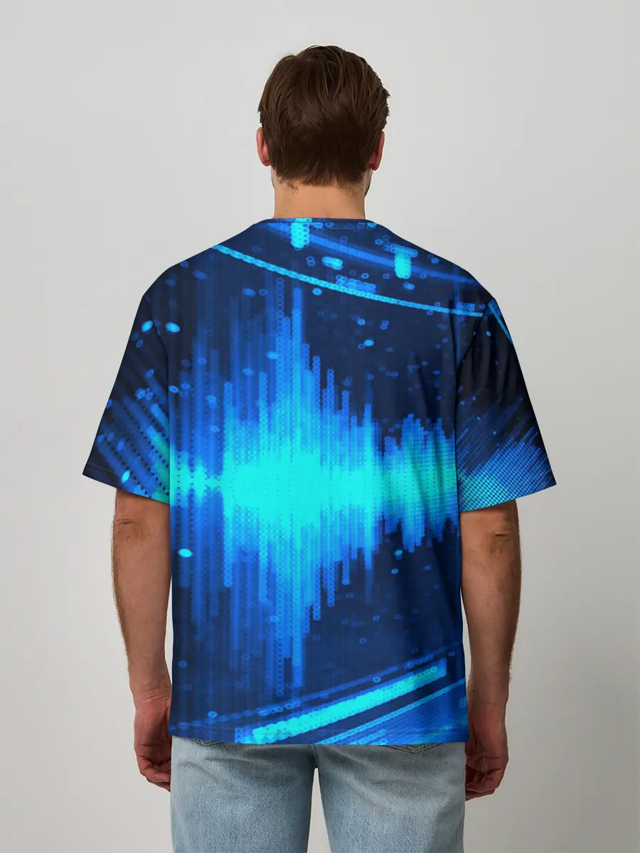 Мужская футболка оверсайз / эквалайзер