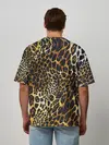 Мужская футболка оверсайз / Шкура леопарда