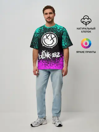 Мужская футболка оверсайз / Blink-182