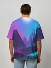 Мужская футболка оверсайз / NEON FOREST