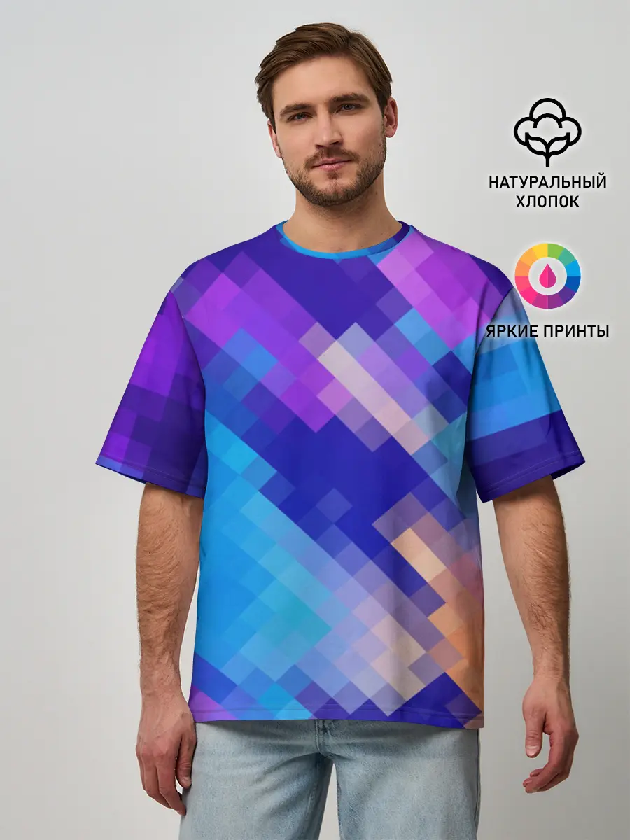 Мужская футболка оверсайз / Пикси