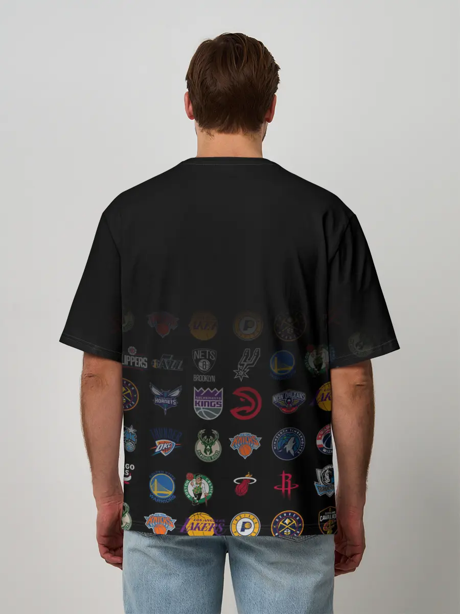 Мужская футболка оверсайз / Atlanta Hawks