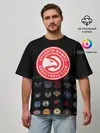 Мужская футболка оверсайз / Atlanta Hawks
