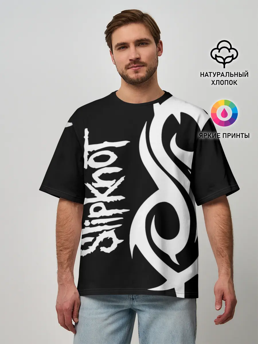 Мужская футболка оверсайз / Slipknot