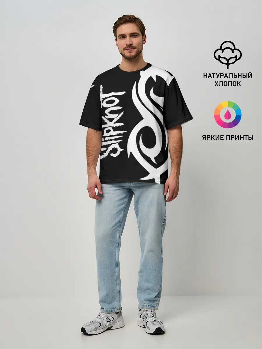 Мужская футболка оверсайз / Slipknot