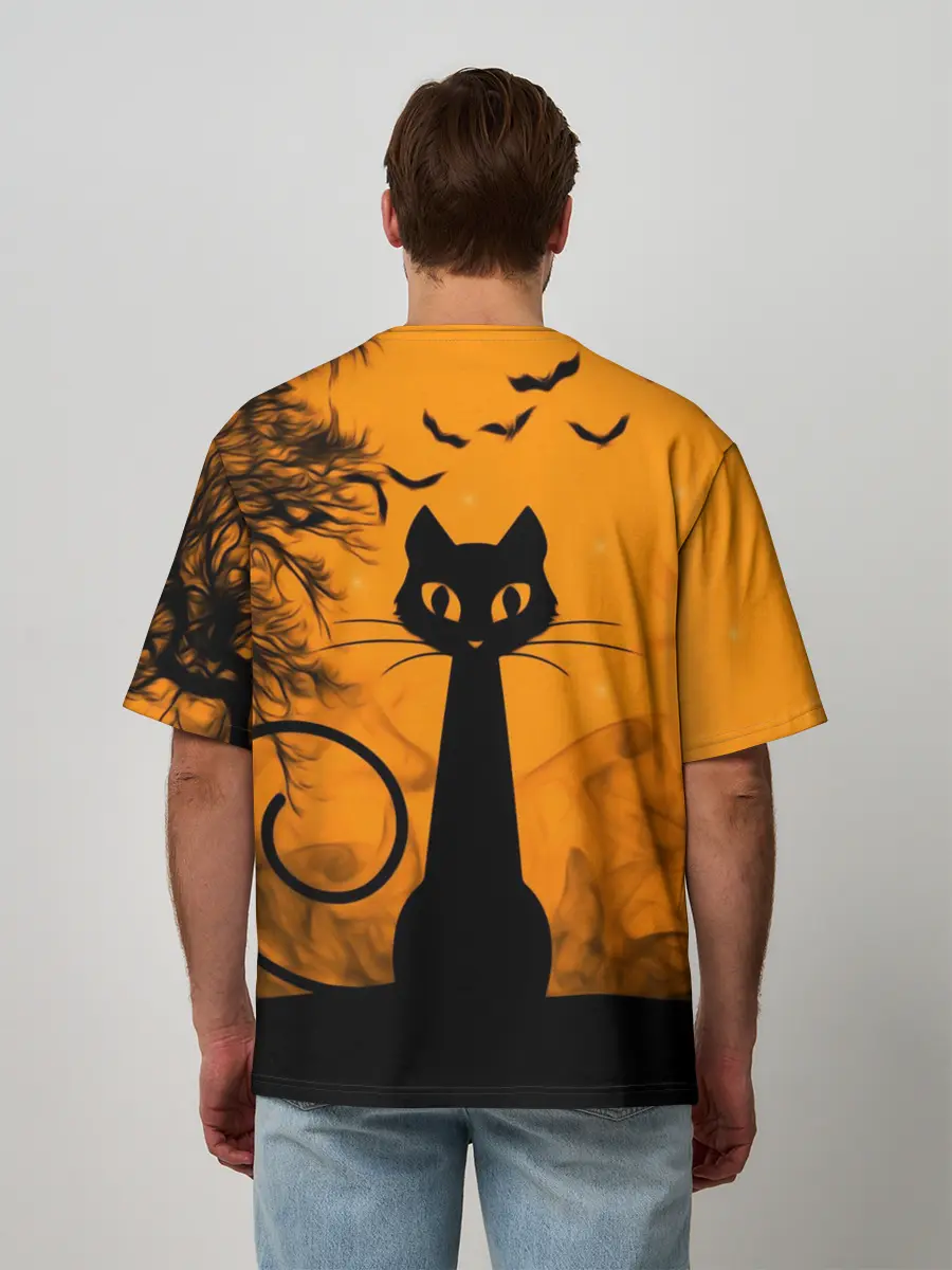 Мужская футболка оверсайз / Halloween