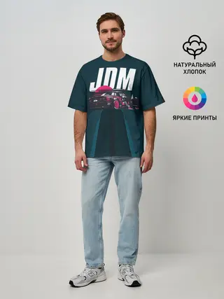 Мужская футболка оверсайз / JDM