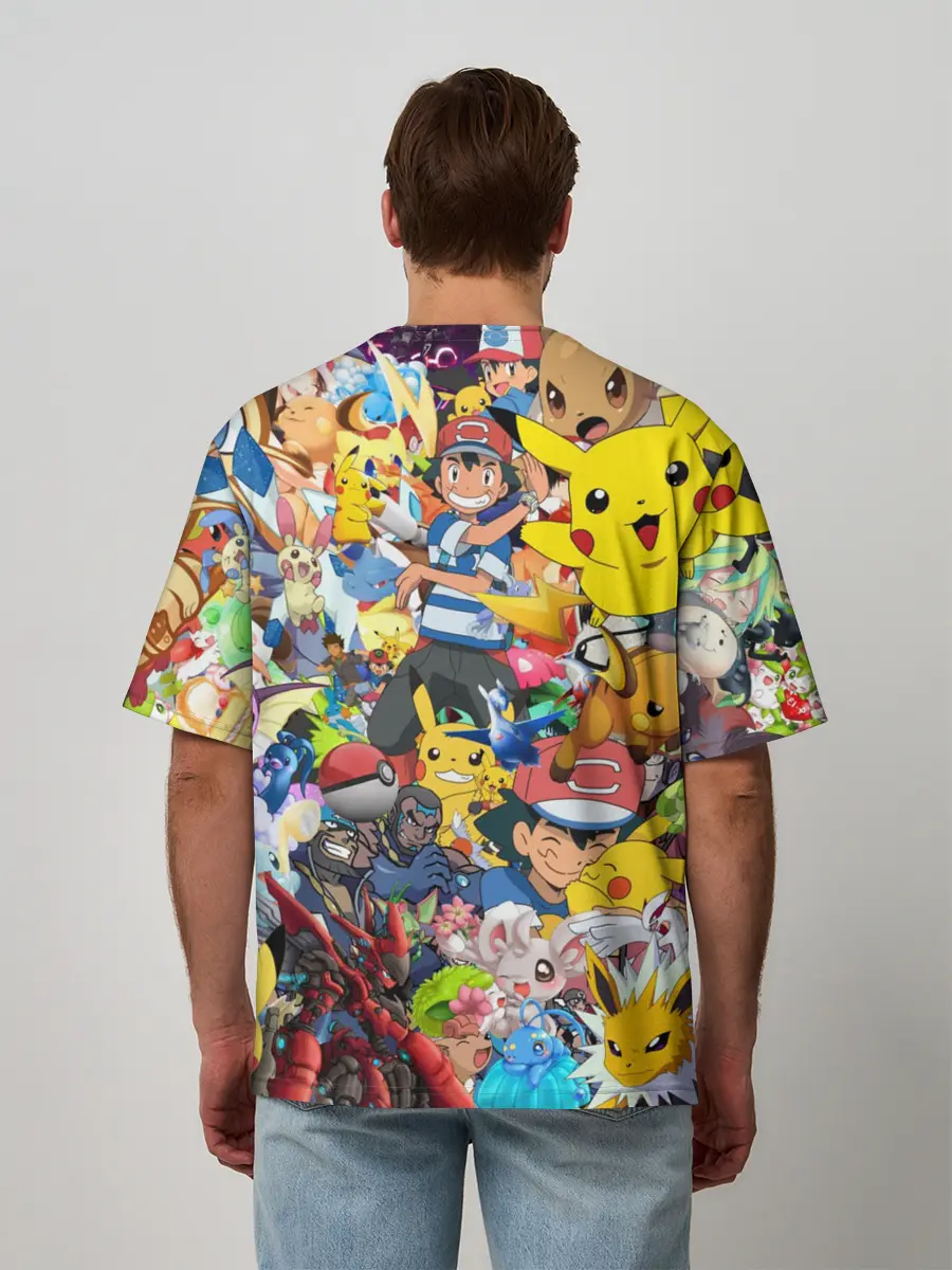 Мужская футболка оверсайз / Pokemon