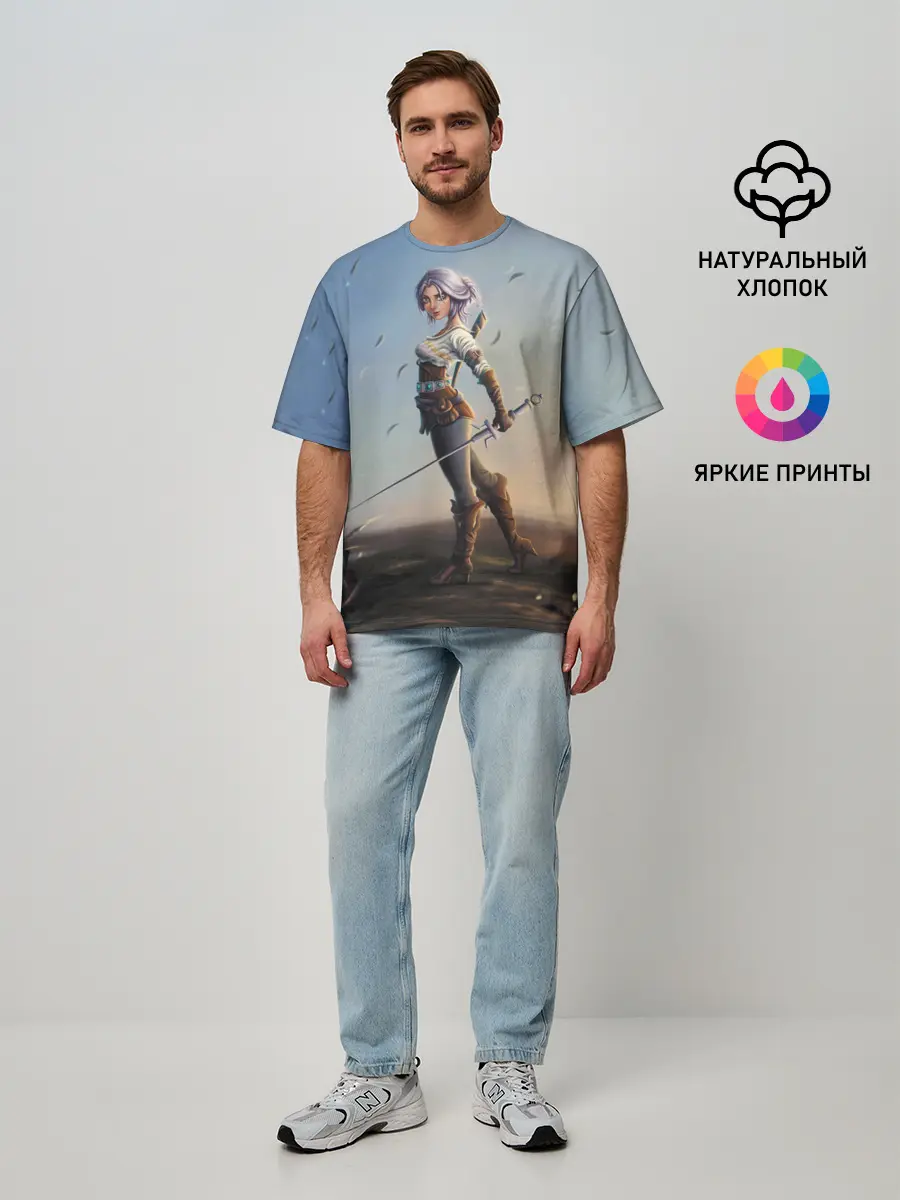 Мужская футболка оверсайз / Дикая Охота