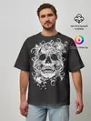 Мужская футболка оверсайз / Череп