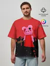 Мужская футболка оверсайз / ROBLOX PIGGY - СВИНКА ПИГГИ