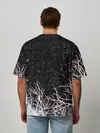 Мужская футболка оверсайз / СИРЕНОГОЛОВЫЙ ГЛИТЧ ЛЕС, КОСМОС