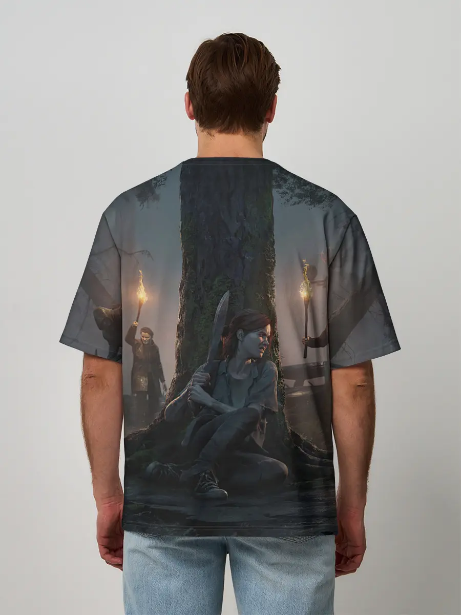 Мужская футболка оверсайз / The last of us 2