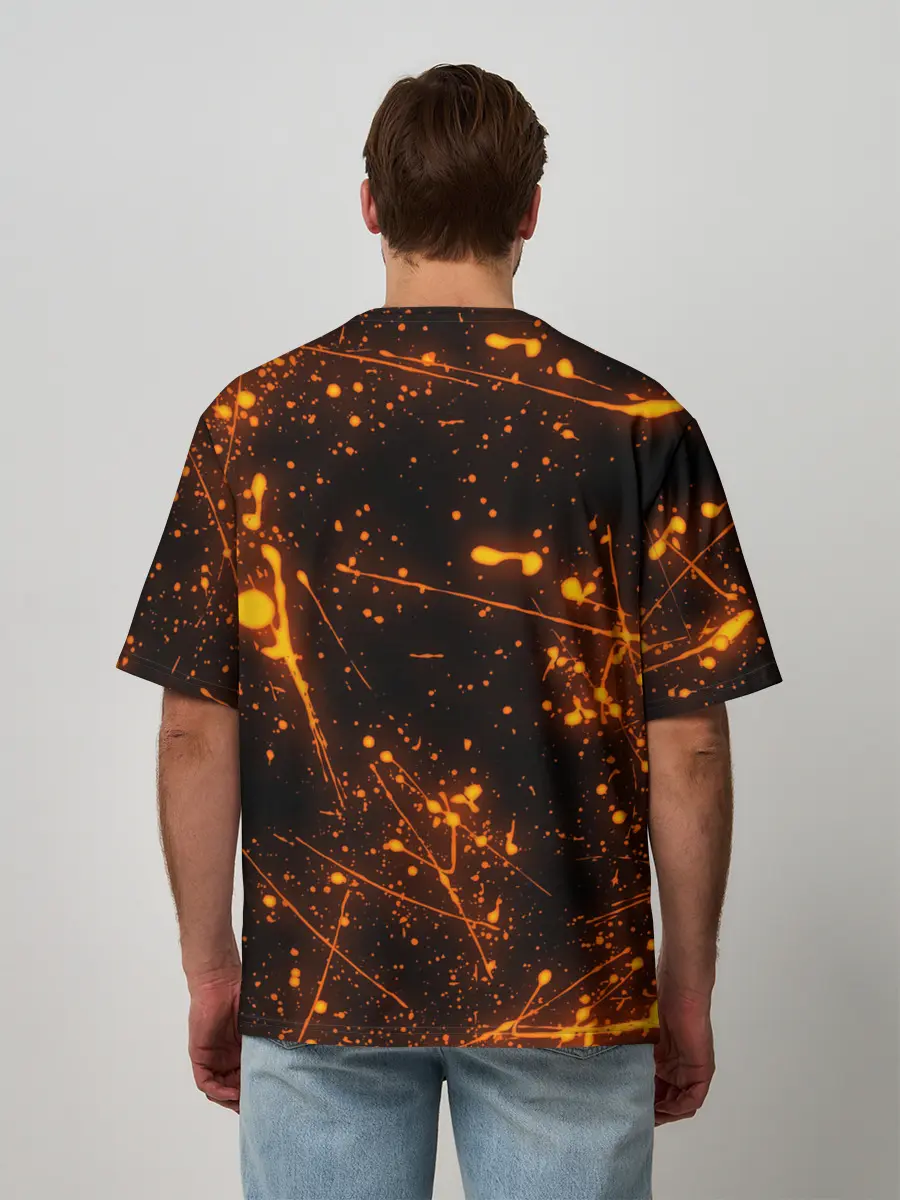 Мужская футболка оверсайз / FLAME | ПЛАМЯ