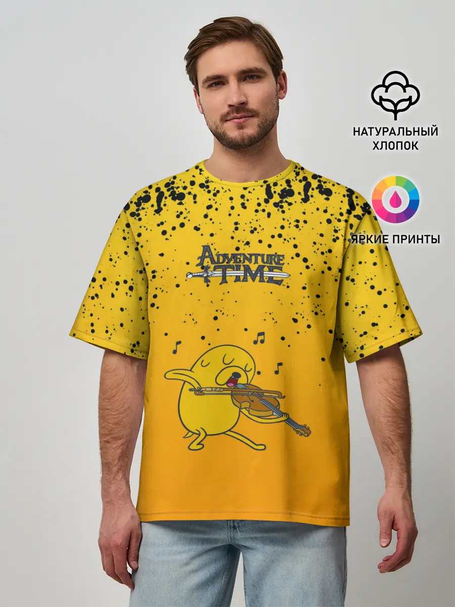 Мужская футболка оверсайз / Jake-musician