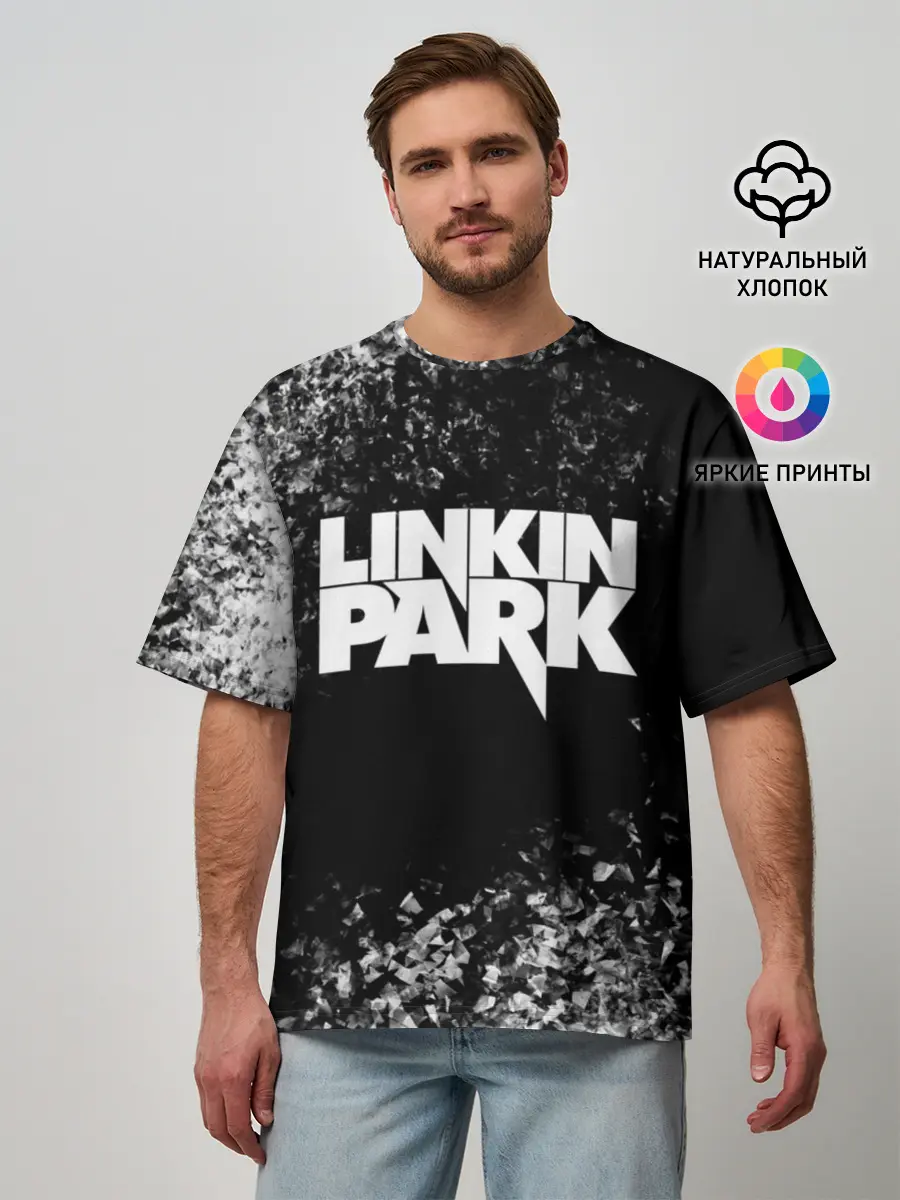 Мужская футболка оверсайз / Linkin Park