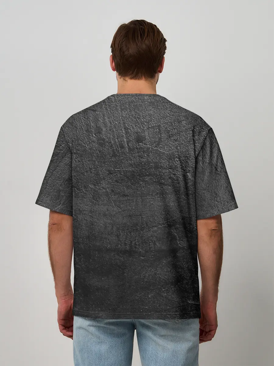 Мужская футболка оверсайз / Золотая медвежья лапа