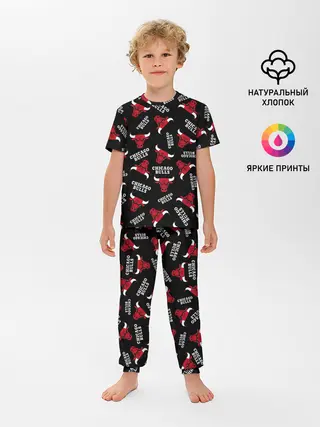 Детская пижама с брюками / CHICAGO BULLS БЫКИ УЗОР
