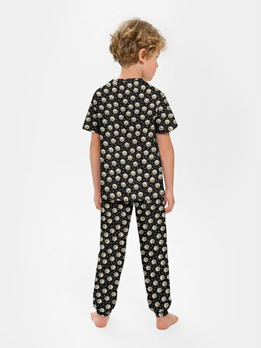 Детская пижама с брюками / Мопсы