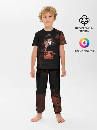 Детская пижама с брюками / Острые козырьки