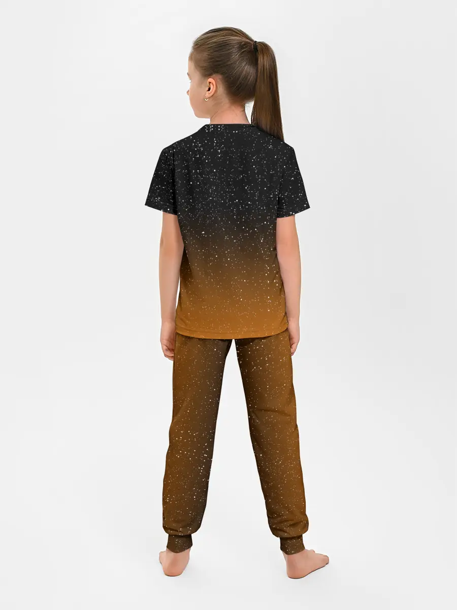 Детская пижама с брюками / ТЫКВА КОСМОНАВТ | SPACE HALLOWEEN