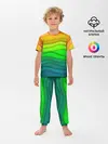 Детская пижама с брюками / Цветные волны