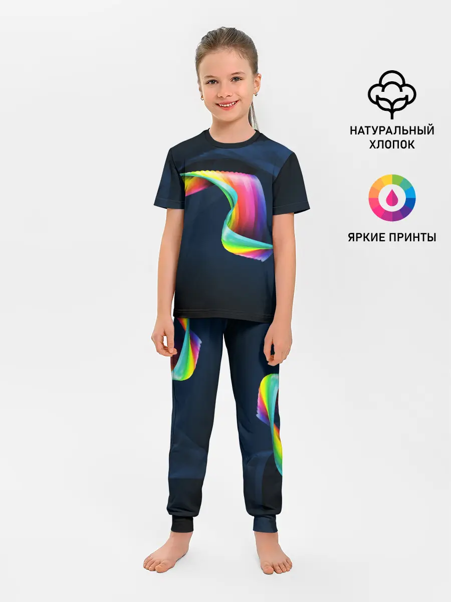 Детская пижама с брюками / OPTICAL ABSTRACT