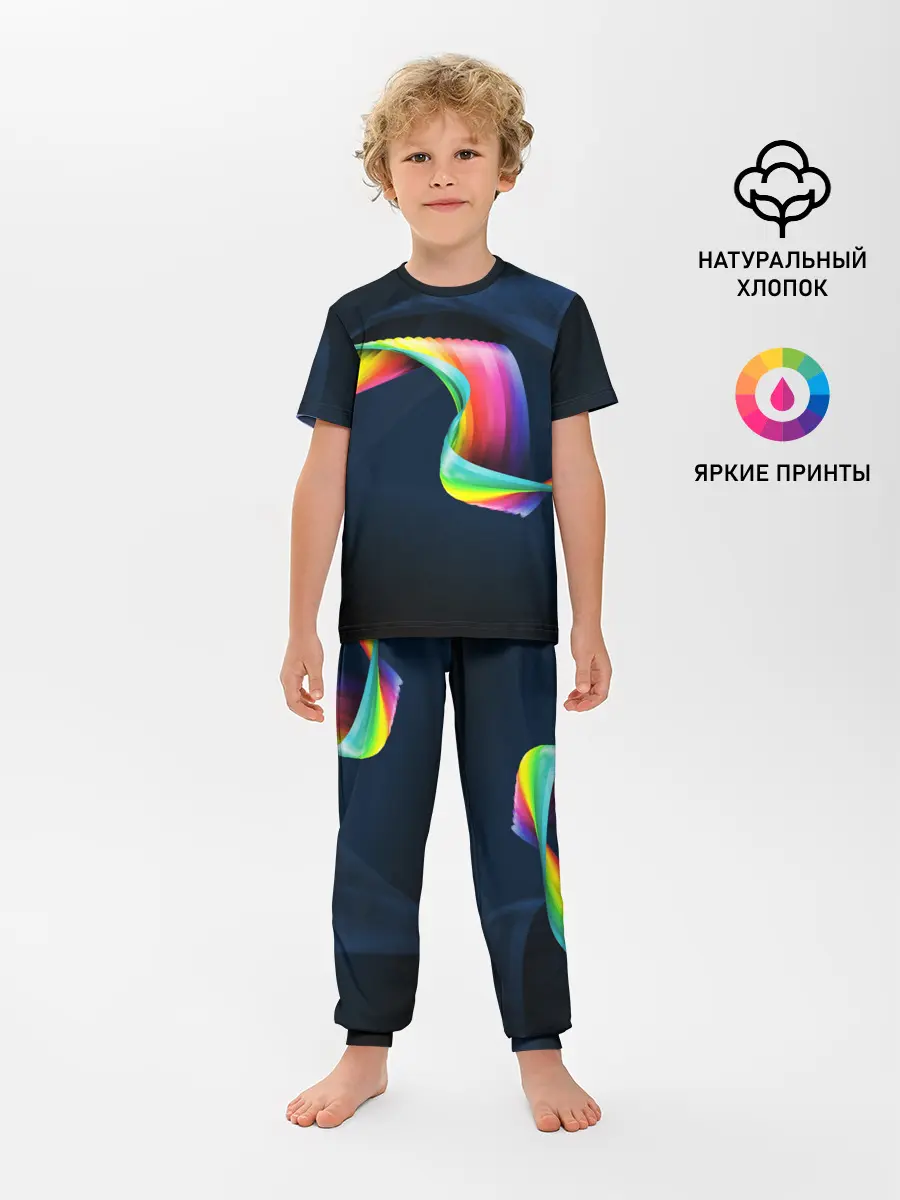 Детская пижама с брюками / OPTICAL ABSTRACT