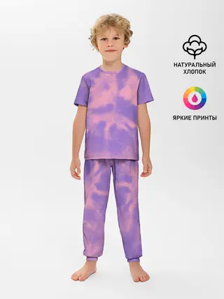 Детская пижама с брюками / Фиолетовый ТАЙ ДАЙ