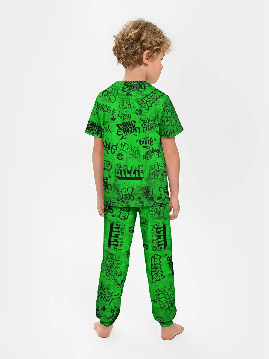 Детская пижама с брюками / Billie Eilish Graffiti Grunge