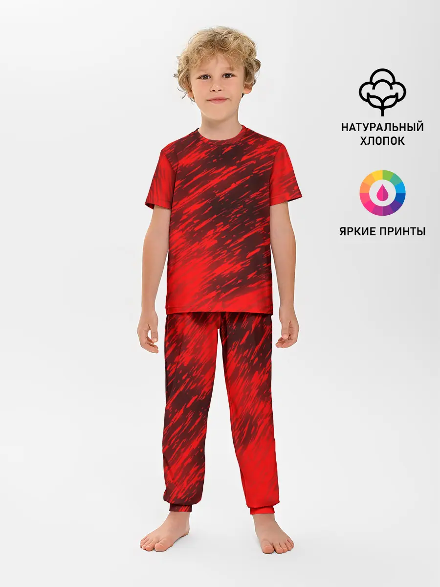 Детская пижама с брюками / RED FIRE STORM