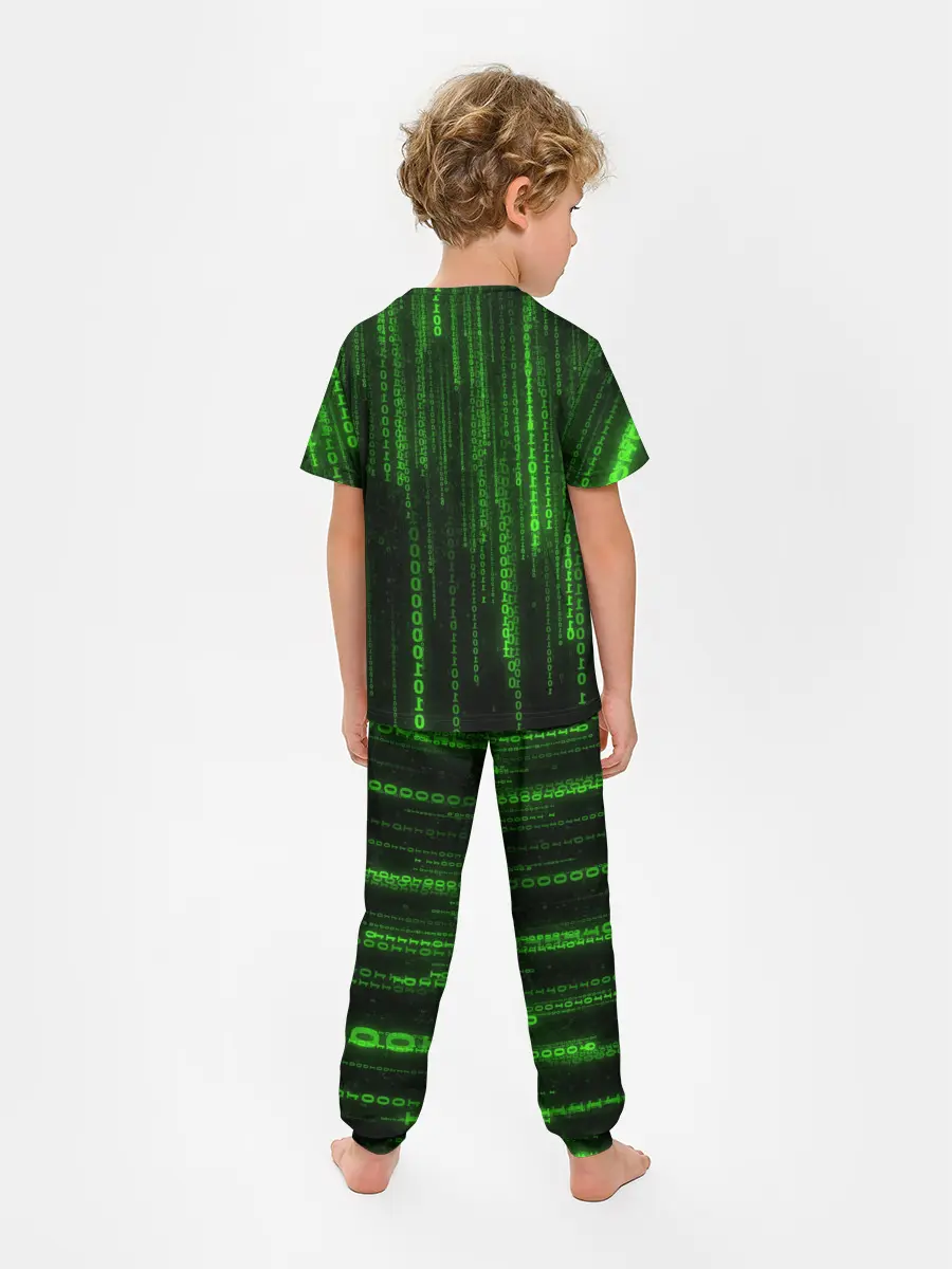 Детская пижама с брюками / Двоичный код