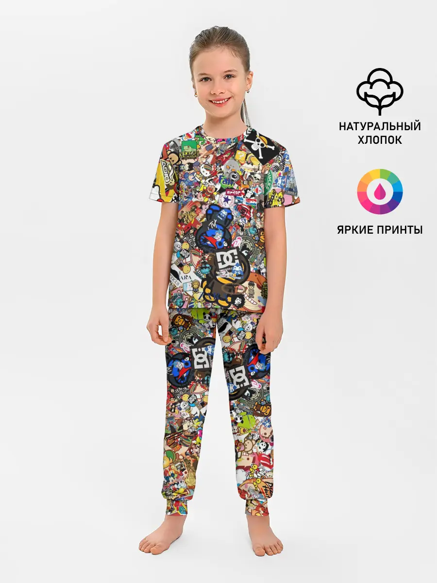 Детская пижама с брюками / Стикеры