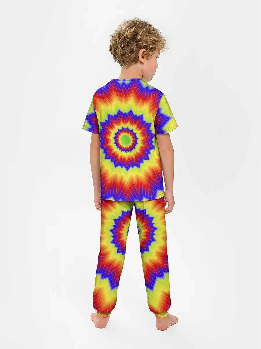 Детская пижама с брюками / Tie-Dye