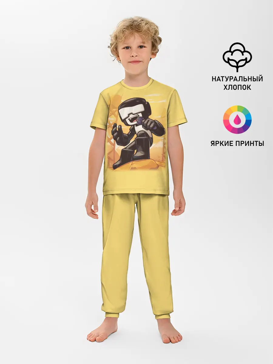 Детская пижама с брюками / Танкист