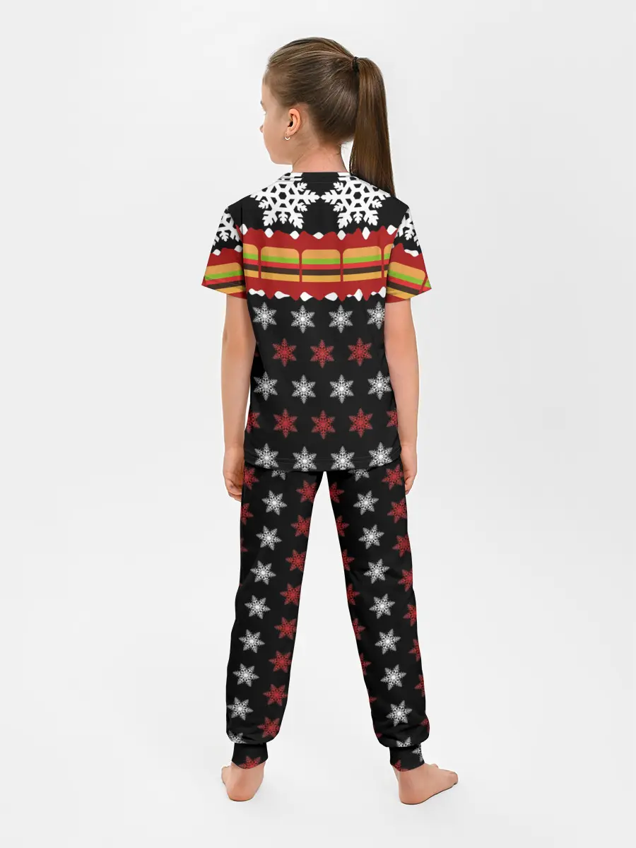 Детская пижама с брюками / Праздничный Face
