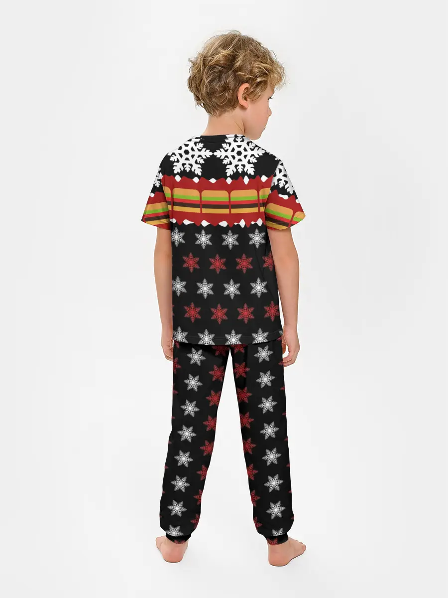 Детская пижама с брюками / Праздничный Face