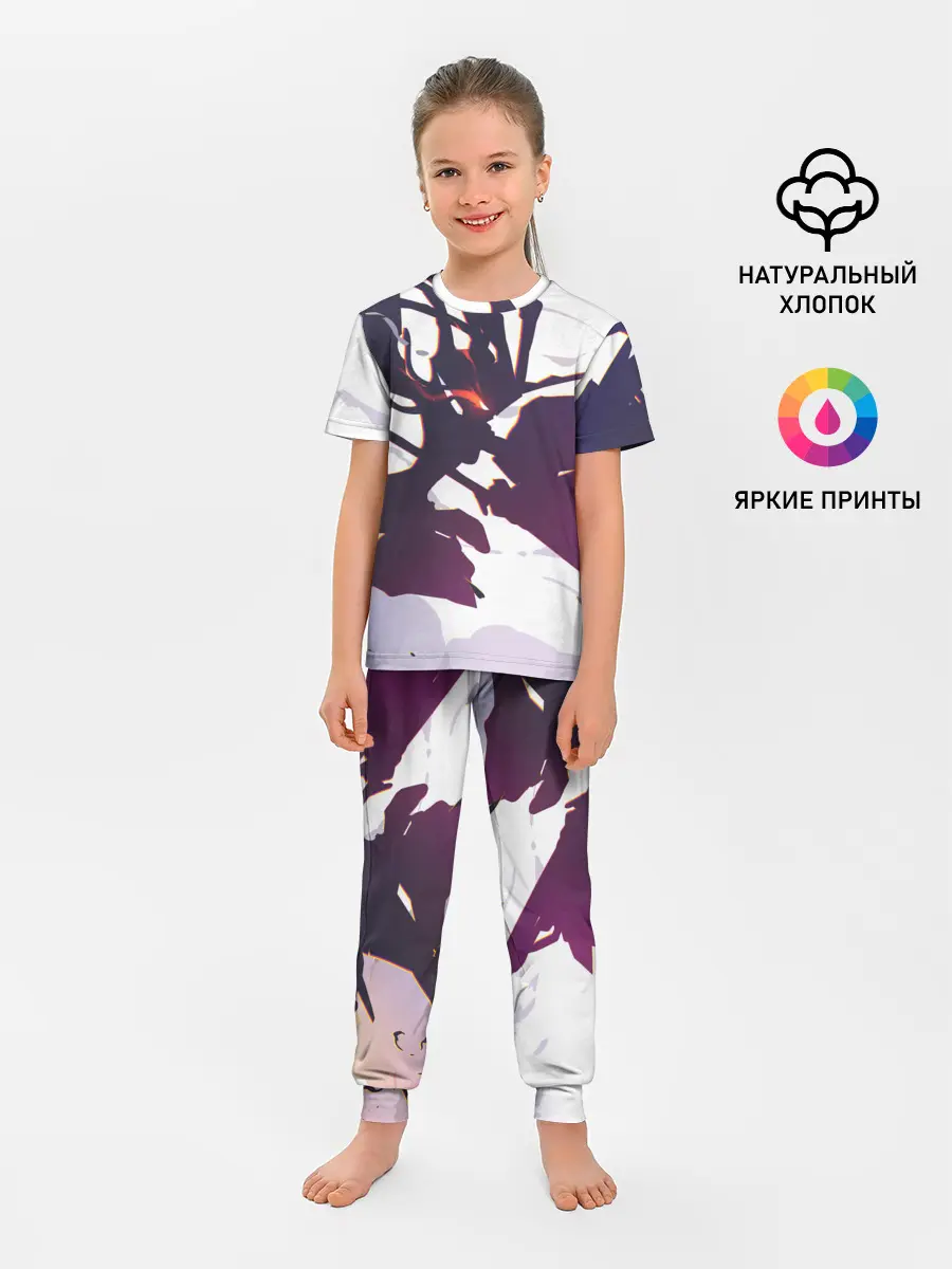 Детская пижама с брюками / милый во франксе абстракция