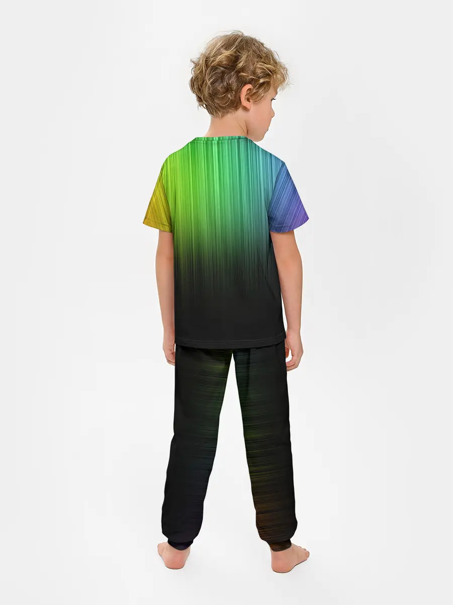 Детская пижама с брюками / Неоновый Свет