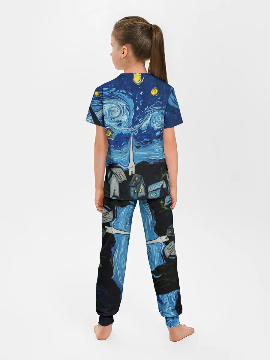 Детская пижама с брюками / ЗВЁЗДНАЯ НОЧЬ ВАНГОГ