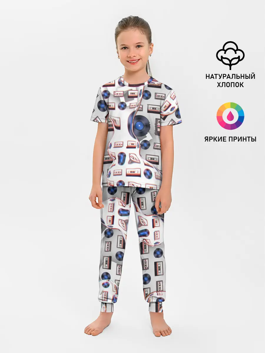 Детская пижама с брюками / дискотека 80