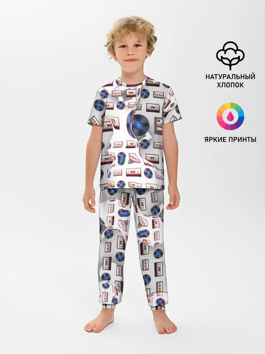 Детская пижама с брюками / дискотека 80