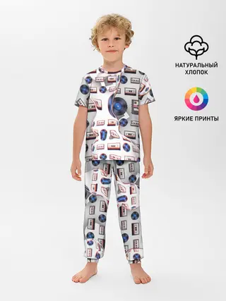 Детская пижама с брюками / дискотека 80