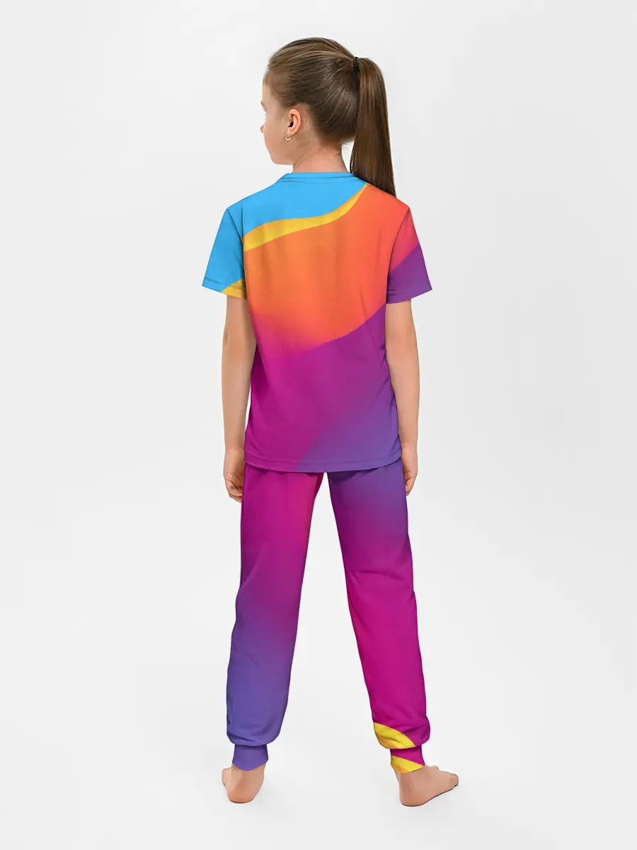 Детская пижама с брюками / ТЕКСТУРА ГРАДИЕНТА