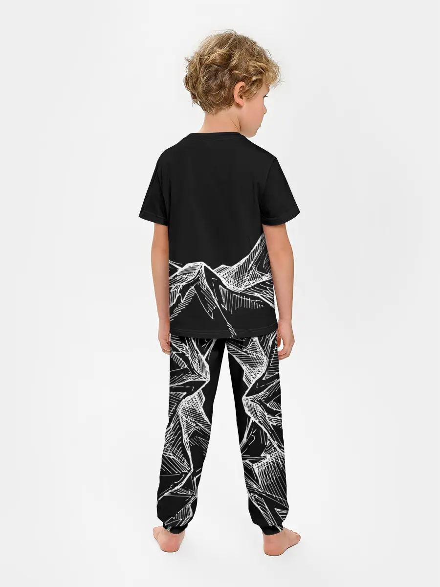 Детская пижама с брюками / Горы