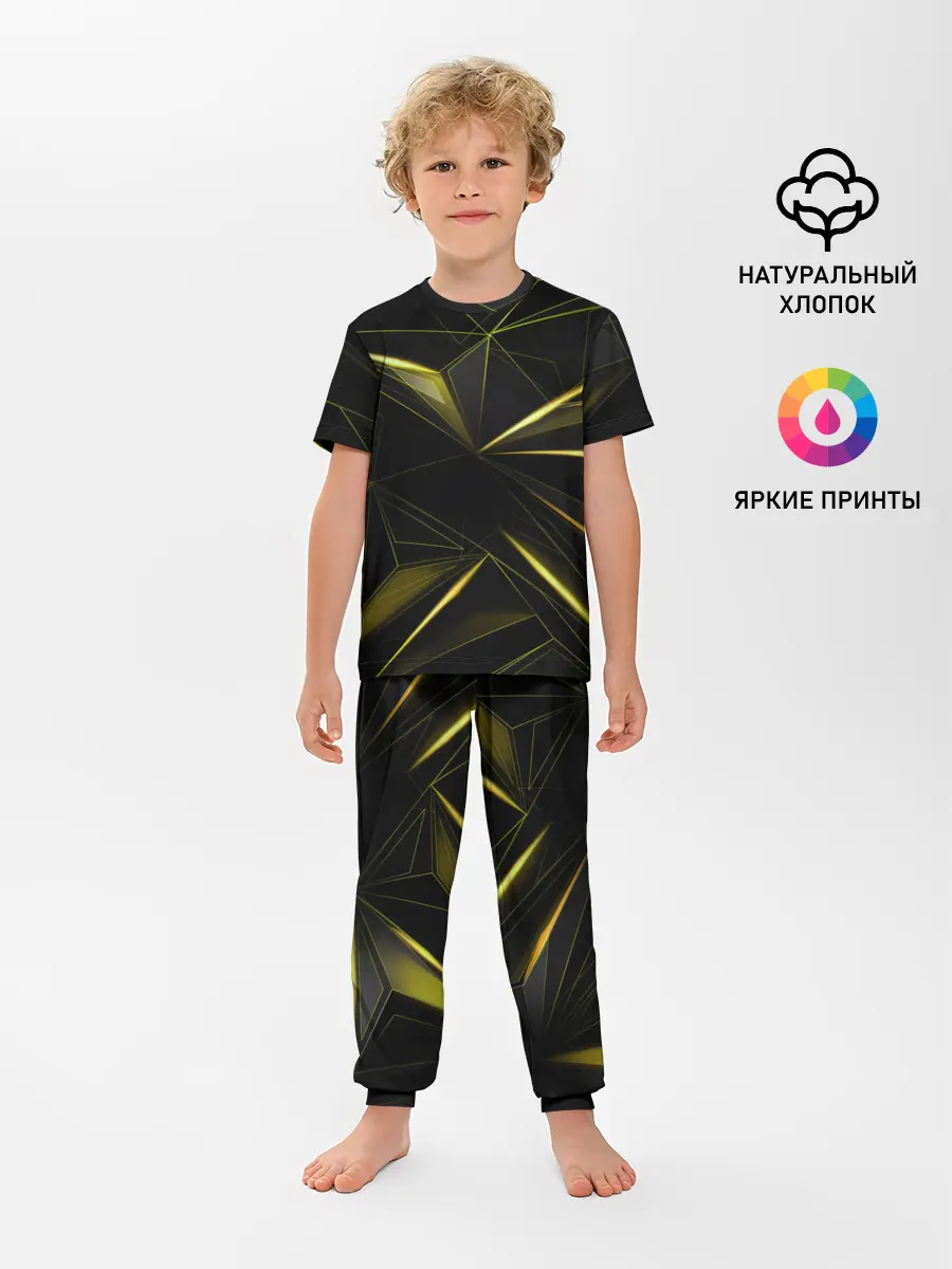 Детская пижама с брюками / Текстура.