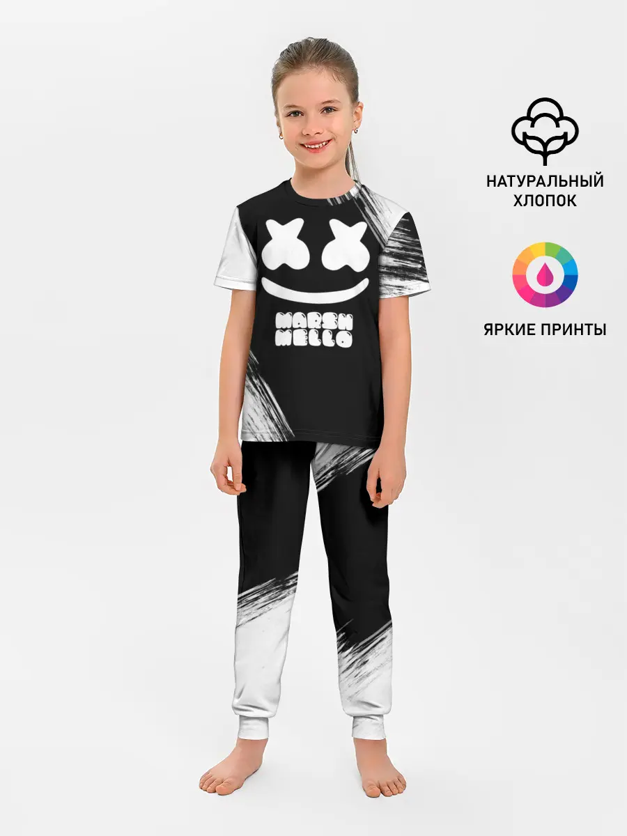 Детская пижама с брюками / Marshmello 4